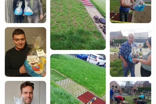 Dank je wel aan de helpers van het voelpad Dank je wel aan de helpers van het voelpad